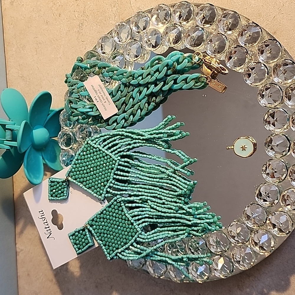 Karli Buxton Enamal Starfish Charm - SET for Teal Lovers on The Go.NIP